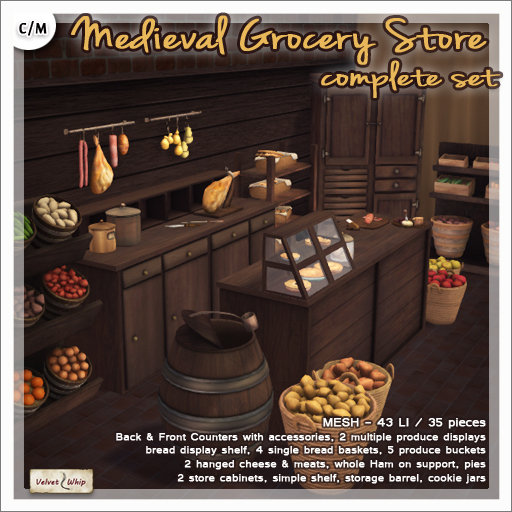 Second Life Marketplace [V/W] Medieval Grocery Store Complete Set